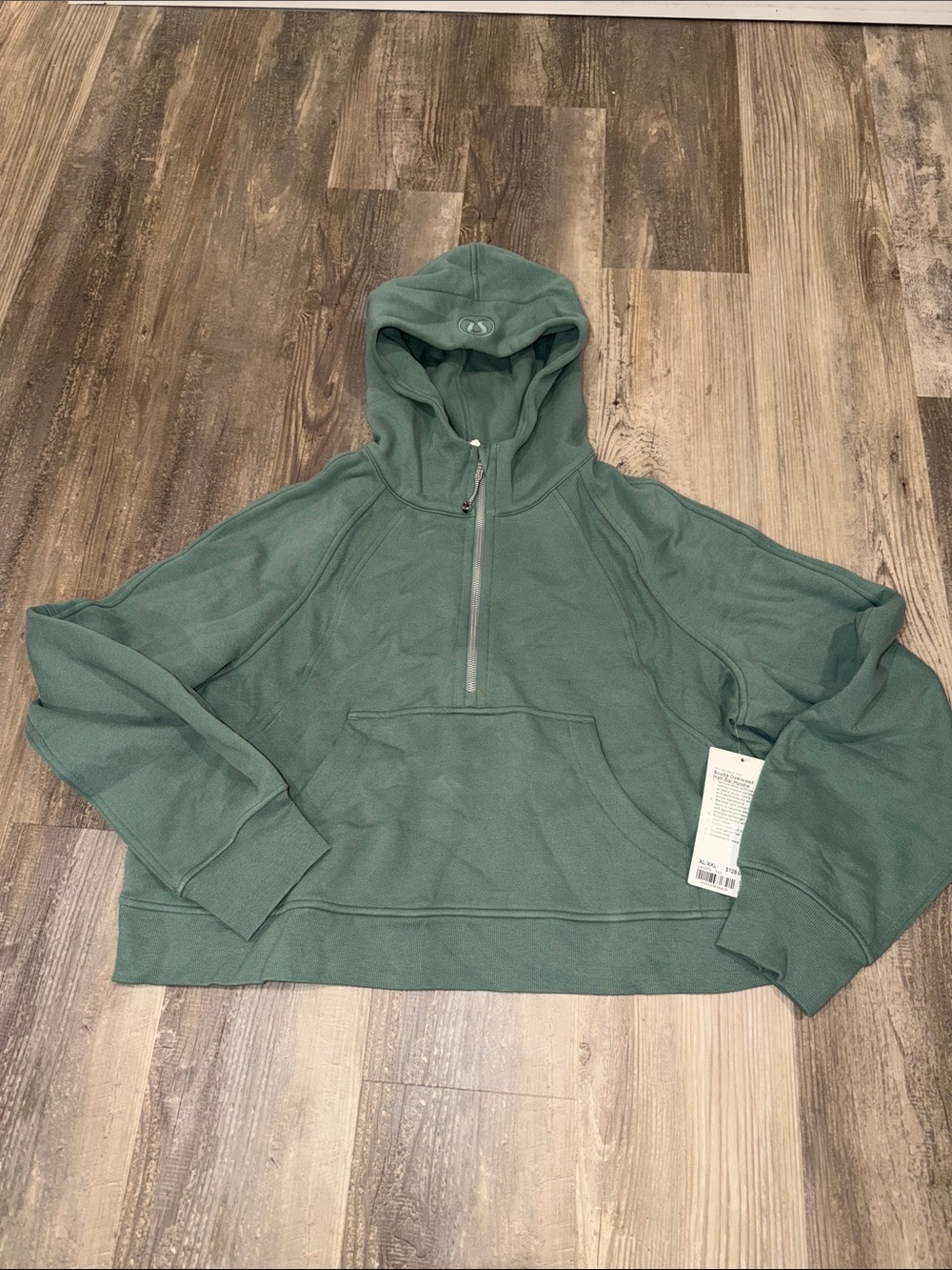 NEW with tags! Lululemon Scuba Oversized Half-Zip Hoodie Tidewater Teal XL/XXL